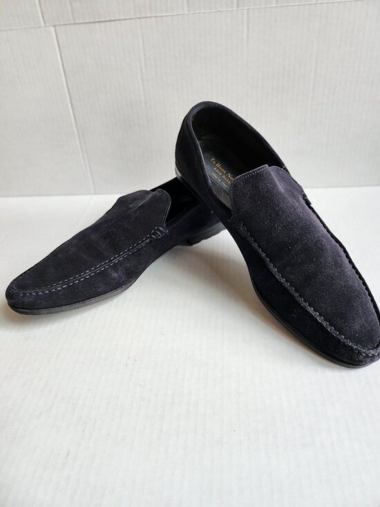 To Boot New York Adam Derrick Men\'s Dark Navy Suede Loafers - Size 9.5 - Made in
